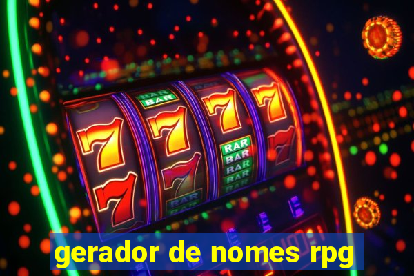 gerador de nomes rpg